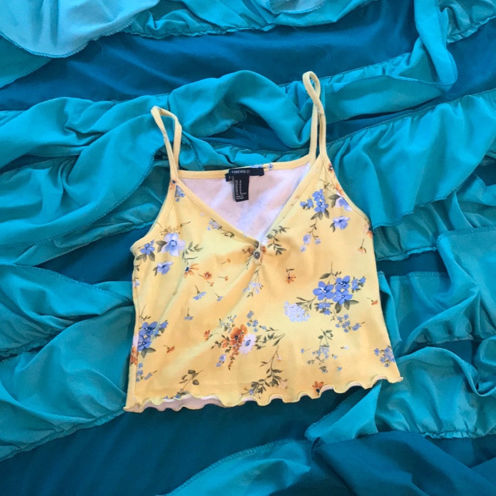 forever 21 , flower crop top